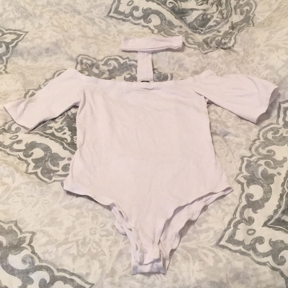 ✨LAST CHANCE✨ 🐰Half Sleeve Choker Bodysuit 🐰